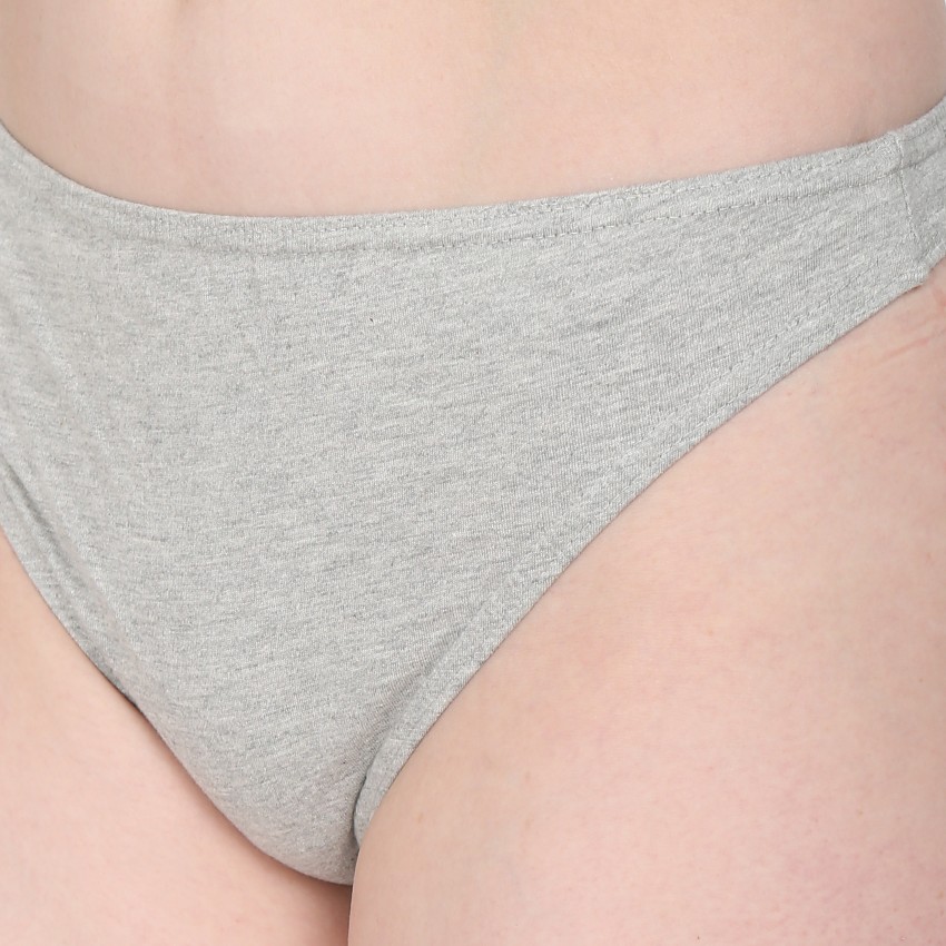 Buy Glus Women Thong Grey Panty Online at Best Prices in India