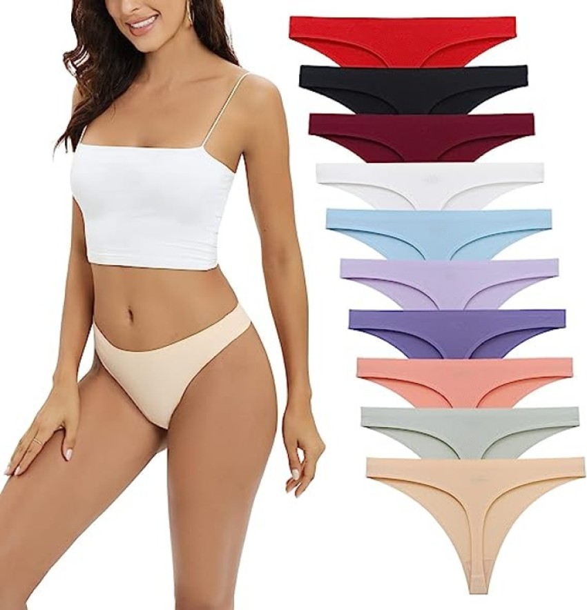 ROSYCORAL Women's Seamless Bikini Panties Soft Stretch