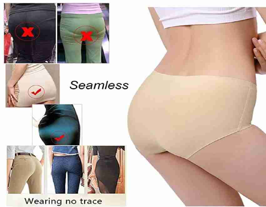 Buy Seamless ice Silk Cotton Underwear Women No Show Bikini Panties  Invisibles No Panty Line Workout Hipster Combo Pack of 4 (S) Multicolour at