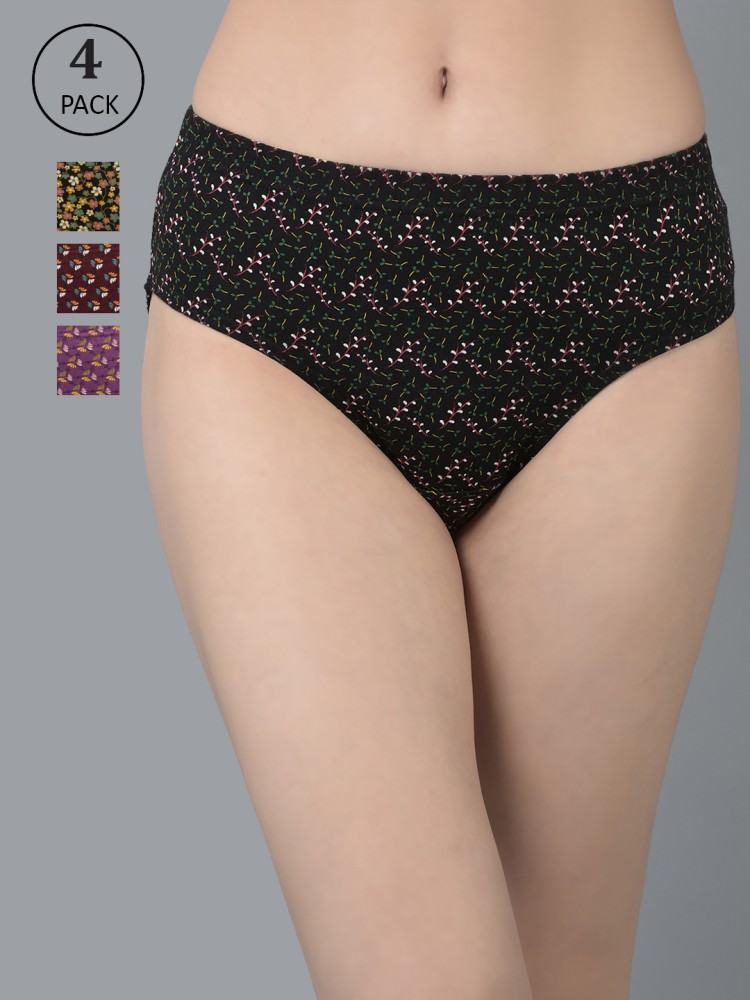 Dollar Missy Multicolor Printed Hipster Panty (Pack of 6) Price in