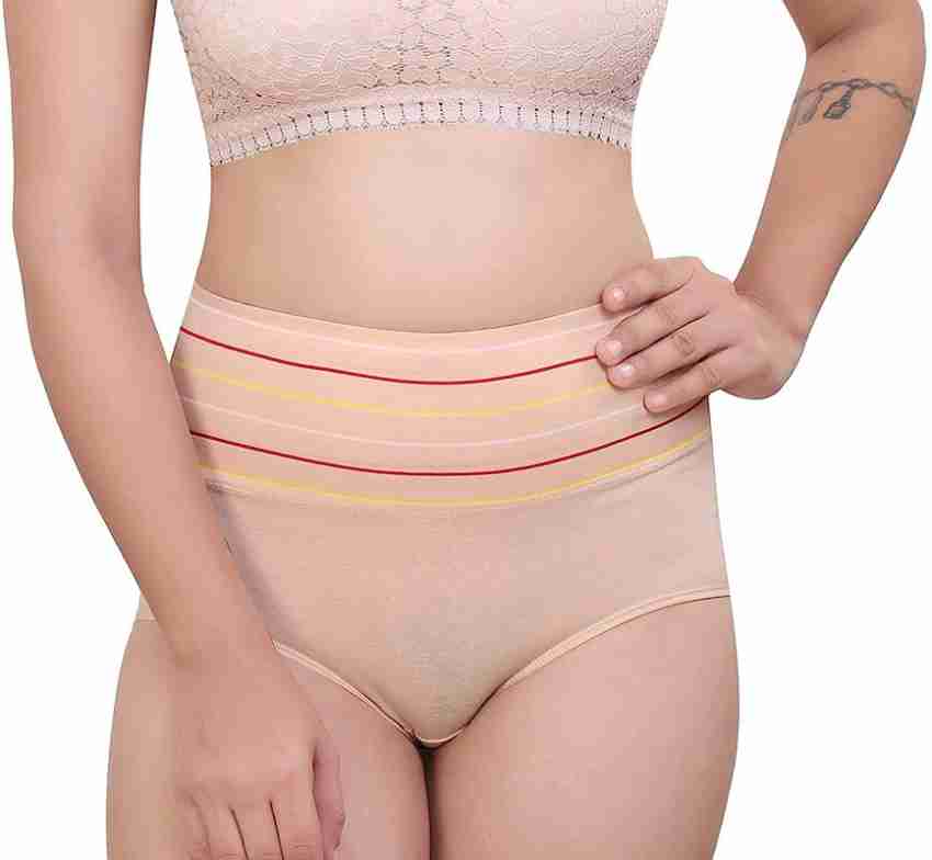 Buy Pack of 2 Tummy Tucker High Waist Hipster Panties - Cotton