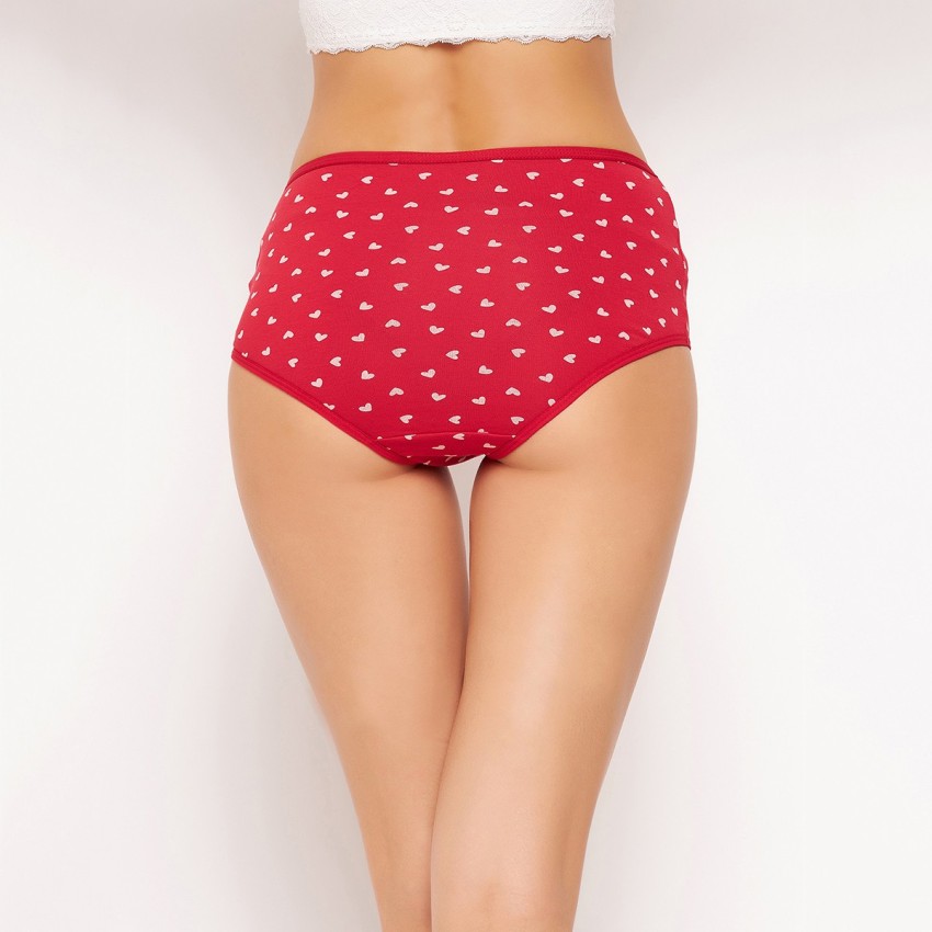 Clovia Women Hipster Red Panty - Buy Clovia Women Hipster Red