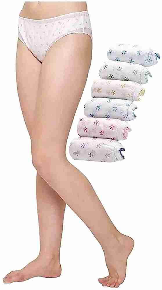 Buy Doberyl Women's Cotton Disposable Panties (10, Panty) White at