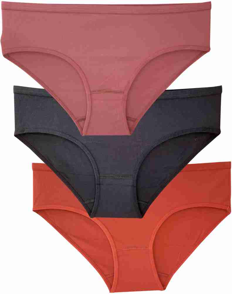 Pooja Ragini Women Hipster Multicolor Panty Set (Pack of 3)