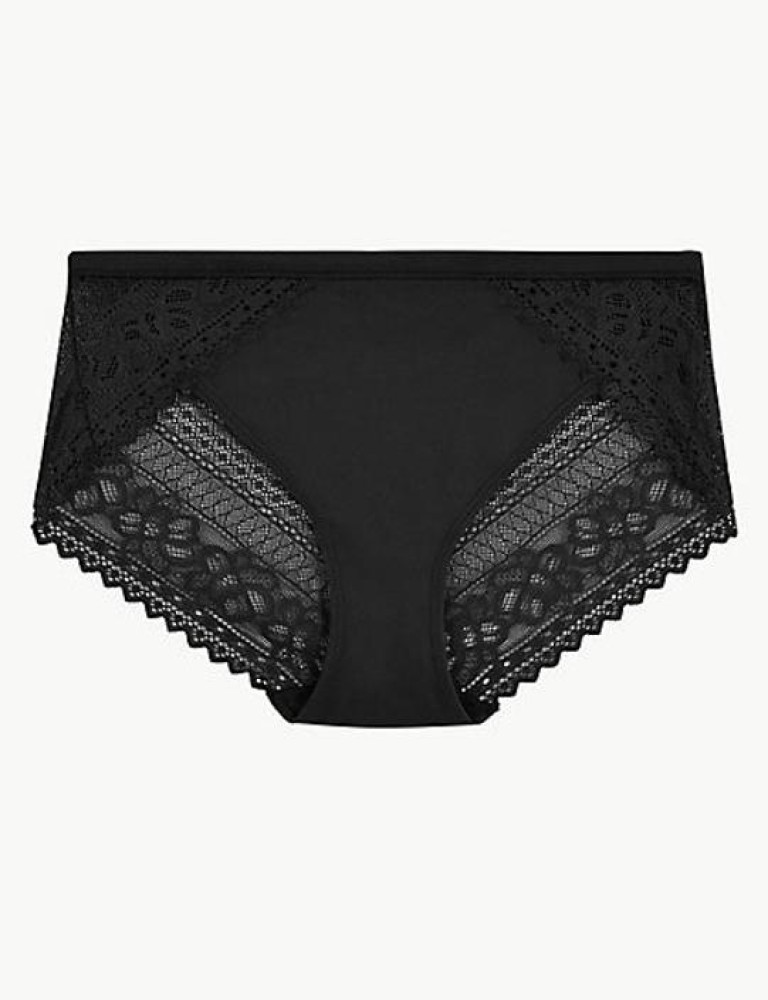 MARKS & SPENCER Women Bikini Black Panty - Buy MARKS & SPENCER Women Bikini  Black Panty Online at Best Prices in India