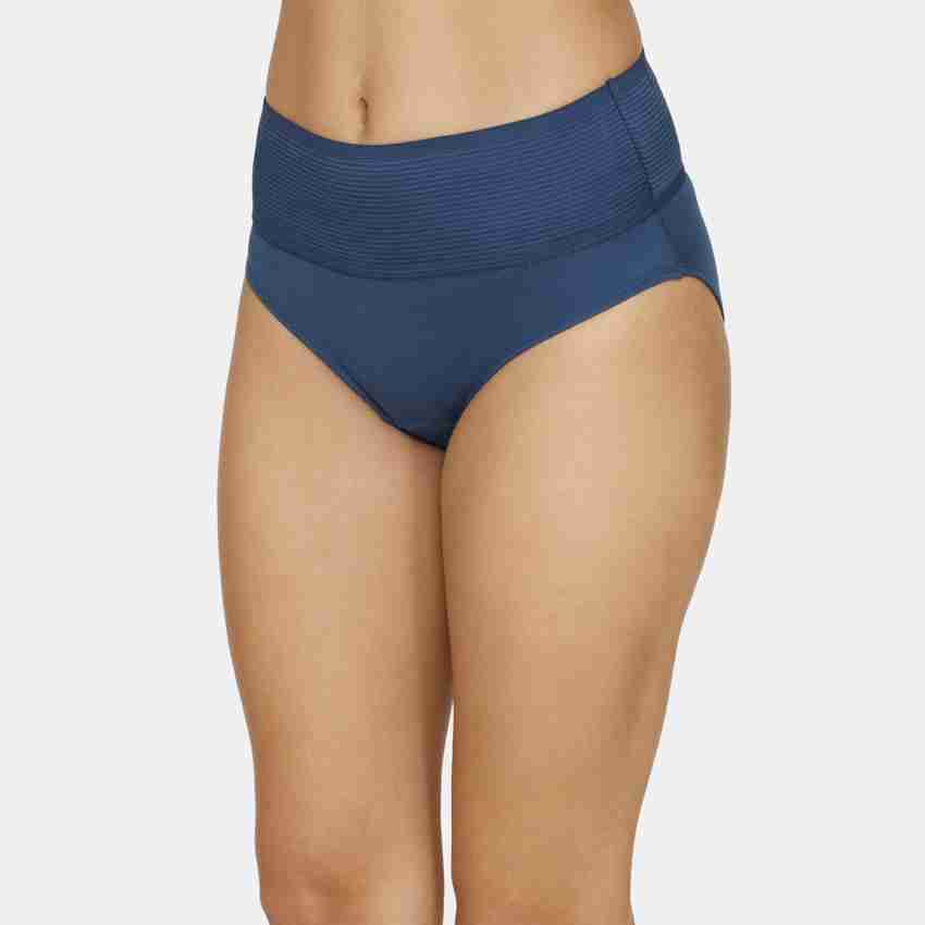 Buy Zivame High Rise Full Coverage Tummy Tucker Hipster Panty -assorted  Multi-color (Pack of 2) online