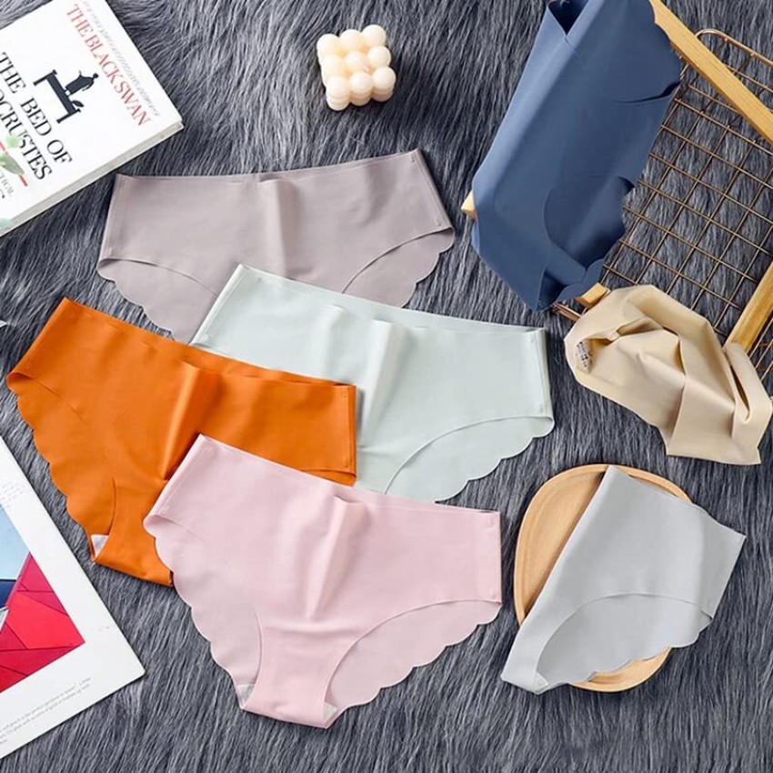 Buy MYYNTI 5 PCS Women's Cotton Ice Silk Seamless Panties Hipster