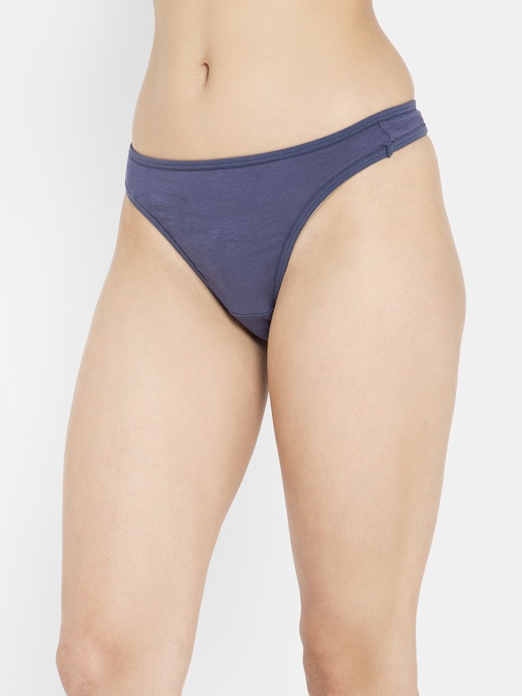 Buy online Grey Cotton Thongs Panty from lingerie for Women by Clovia for  ₹300 at 40% off