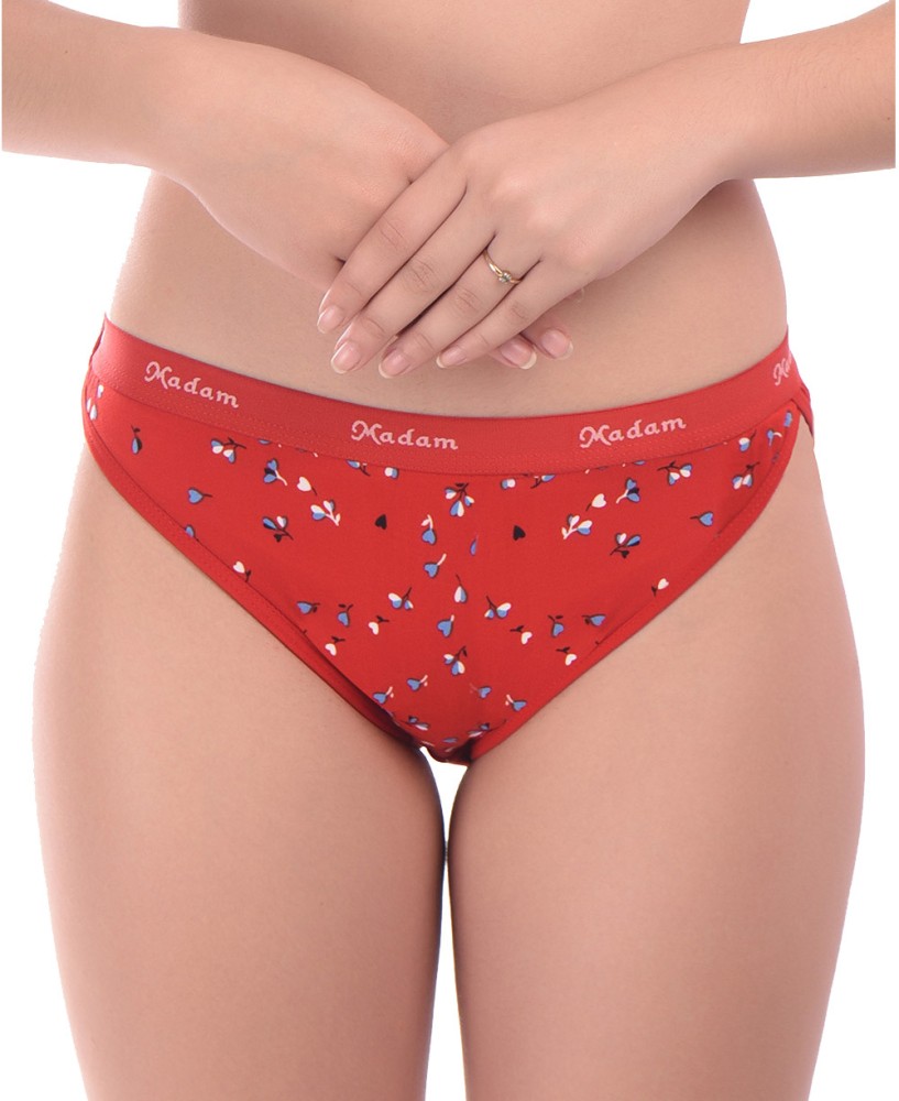 Madam Women Bikini Red Panty - Buy Madam Women Bikini Red Panty Online at  Best Prices in India