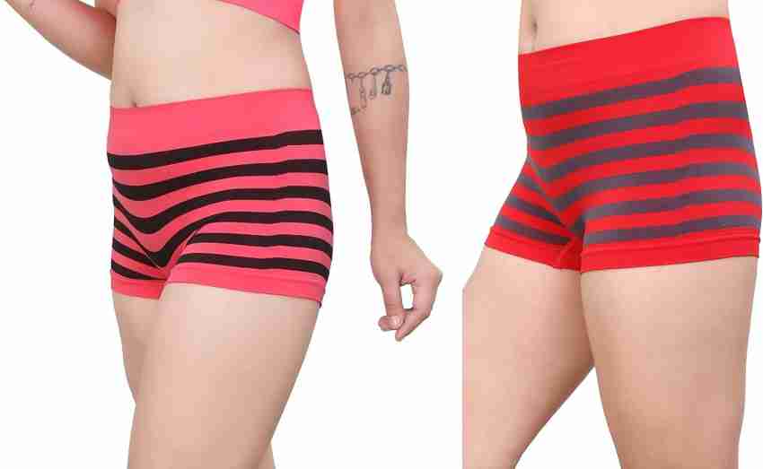 FALMONT Women Boy Short Pink, Red Panty - Buy FALMONT Women Boy Short Pink,  Red Panty Online at Best Prices in India