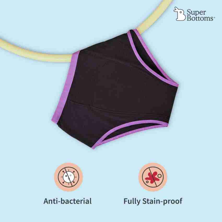 Superbottoms Women Periods Black, Purple Panty - Buy Superbottoms Women  Periods Black, Purple Panty Online at Best Prices in India