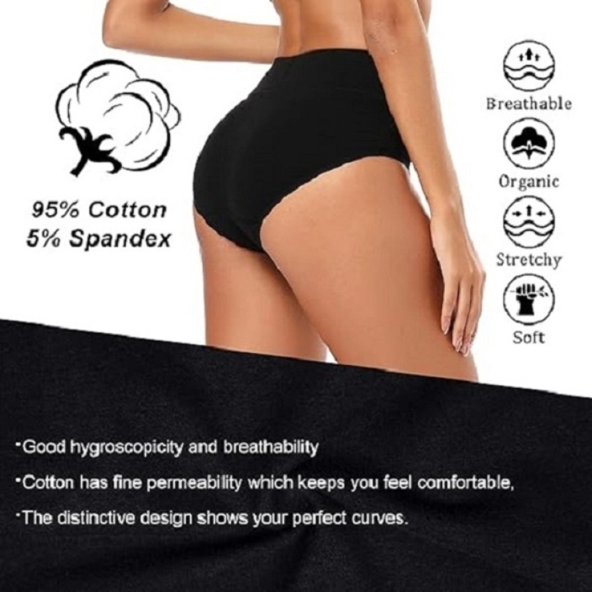 UMMISS High Waist Briefs Underwear for Women Cotton Soft Strecky