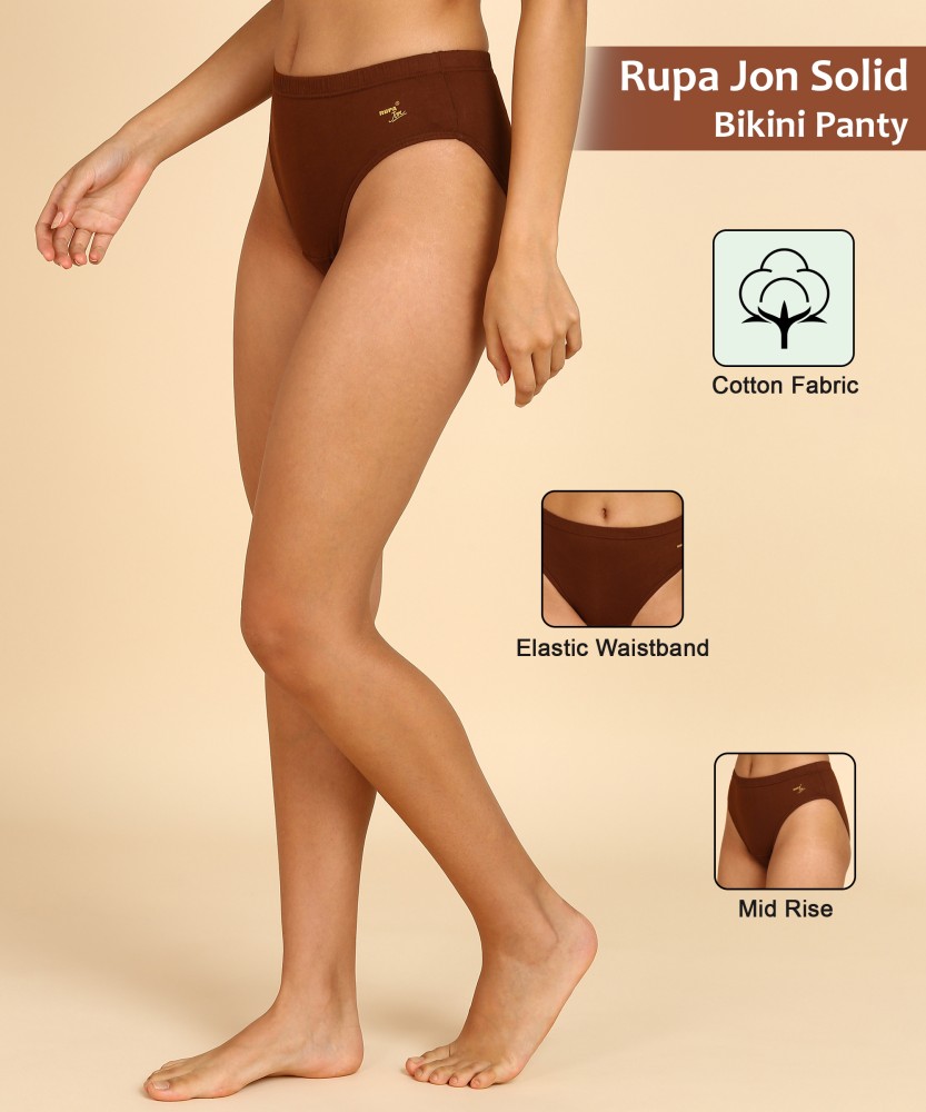 Buy Rupa Women Hipster Brown Panty (Pack of 1) at