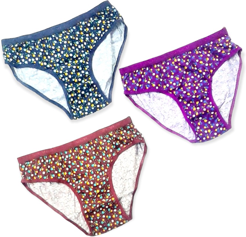 Greem Women's Nylon Hipsters (Pack of 5) (Greem-Hipster  Panties-M_Multicolour_M) : : Fashion
