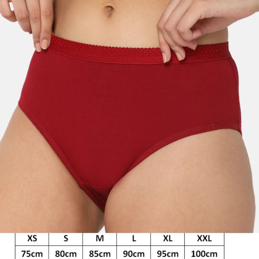Buy Poomex Women's Plain Cotton Panty (Pack of 3) (Colors May Vary