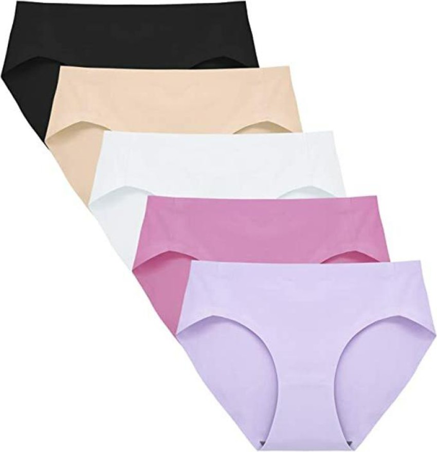 SHAPERX Womens Underwear Seamless Cotton Briefs Panties for Women Women  Pack of 3 Assorted Colour