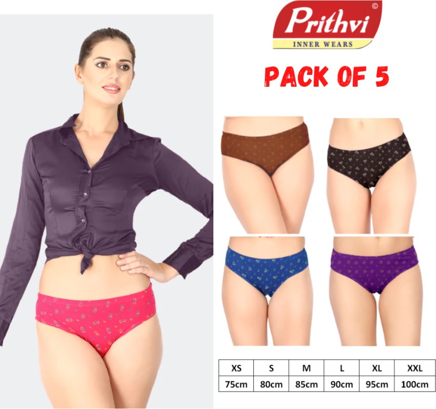 Prithvi Charvi Panties (Color May Vary) - Pack of 3
