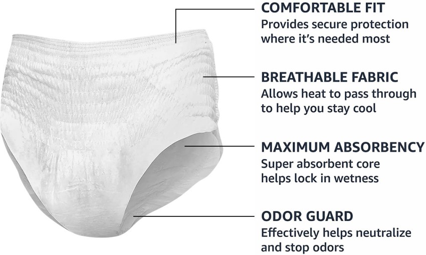 12 Pieces Disposable Period Panties White Breathable For Maternity