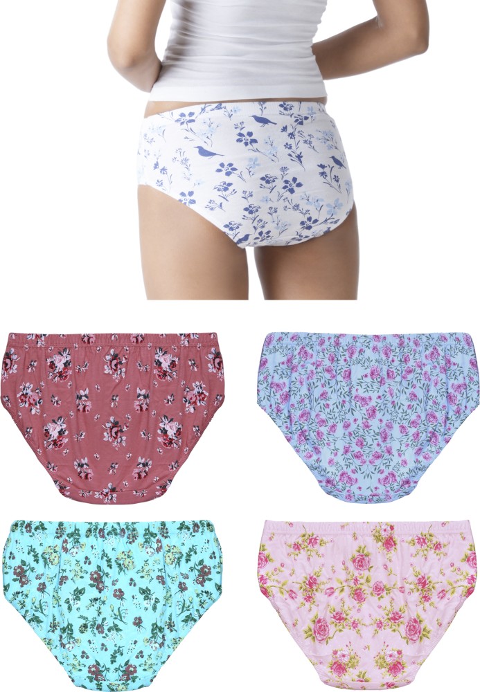 Buy ALBA Mist - 100% Cotton - Multicolor Printed Hipster Panties