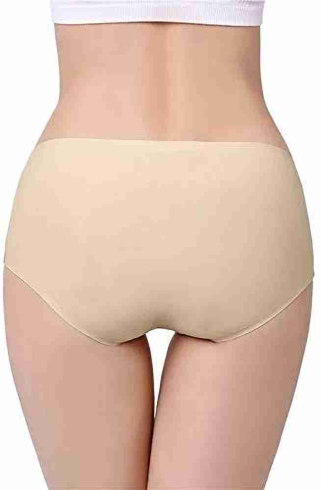 Pack of 3-Womens Cotton Ice Silk Seamless Panties Hipster Briefs