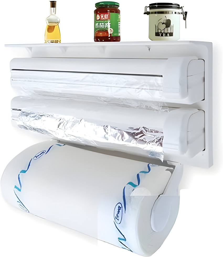 Paper towel foil plastic wrap holder hotsell