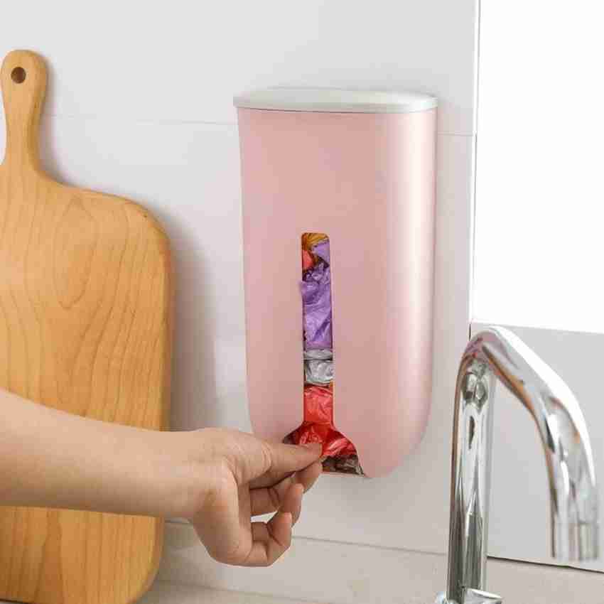 Buy Plastic Bag Dispenser Wall Mounted Grocery Garbage Trash Bag