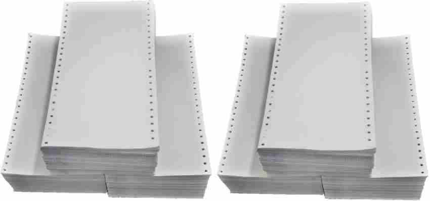 VijayaECart Dot Matrix Printer Paper 5x12,1 Part 6000  Continuous Sheets Unrule 5x12x1=12 Cut 60 gsm Printer Paper - Printer  Paper