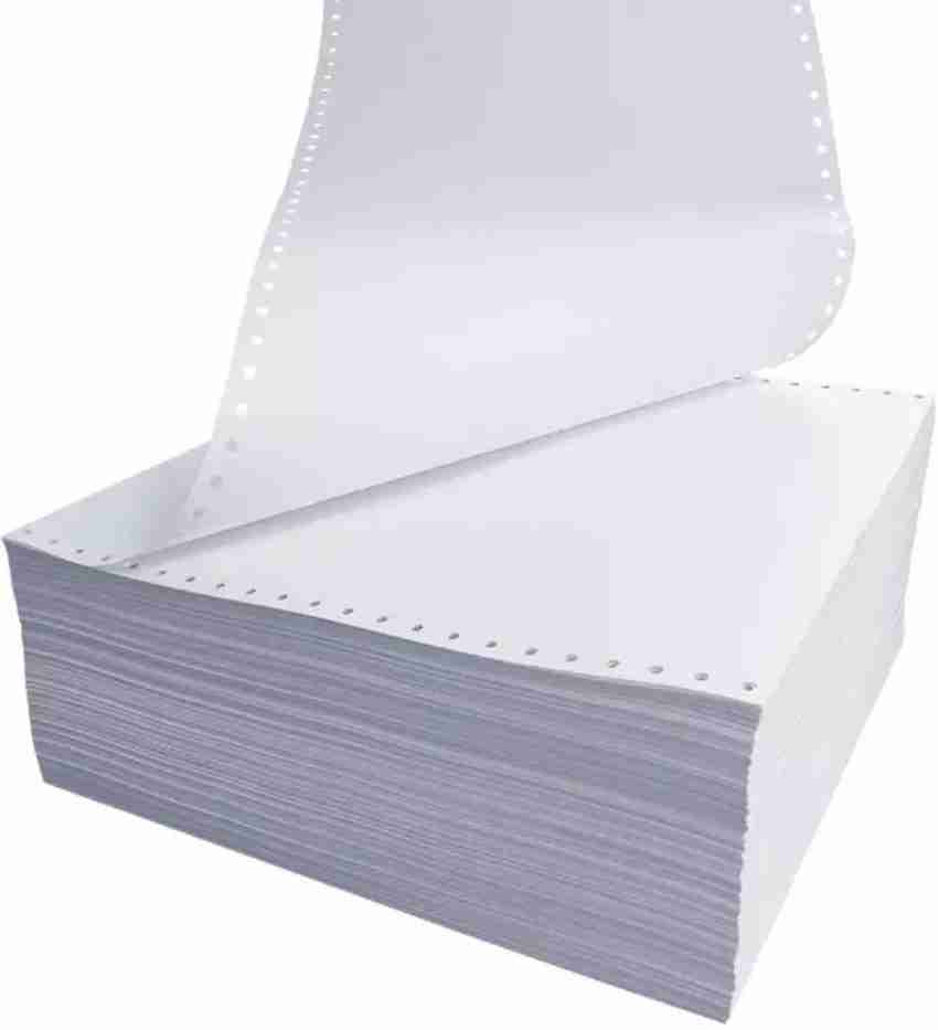 VijayaECart Dot Matrix Printer Paper 5x12,1 Part 6000  Continuous Sheets Unrule 5x12x1=12 Cut 60 gsm Printer Paper - Printer  Paper