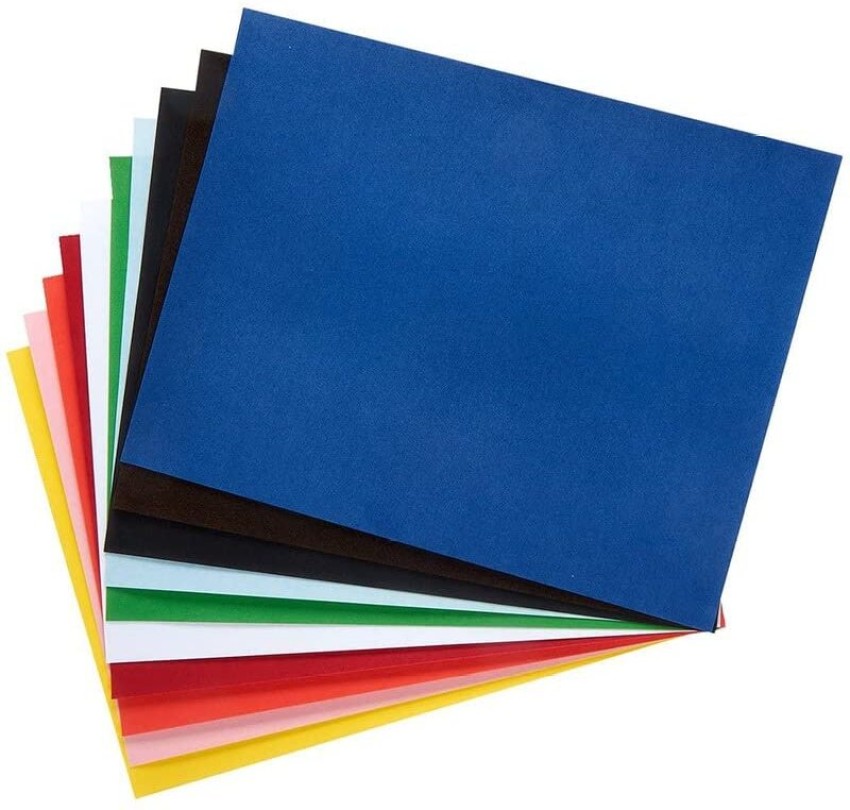 Eclet 100 pcs A4 Size Color Sheets (10 Sheets Each Color)  Art and Craft Paper Double Sided Colored(Length -27.5 cm Width - 20.3 cm)  A4 90 gsm Coloured Paper - Coloured Paper