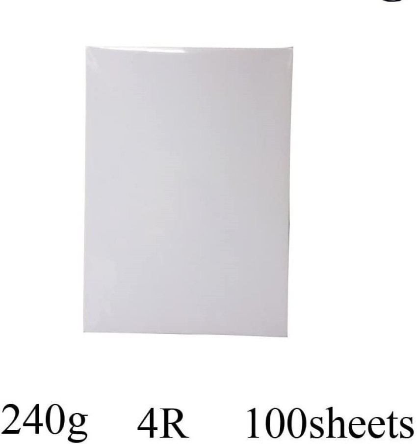 100 Sheets High Gloss Waterproof 2R 3R 4R Photo Paper For Inkjet