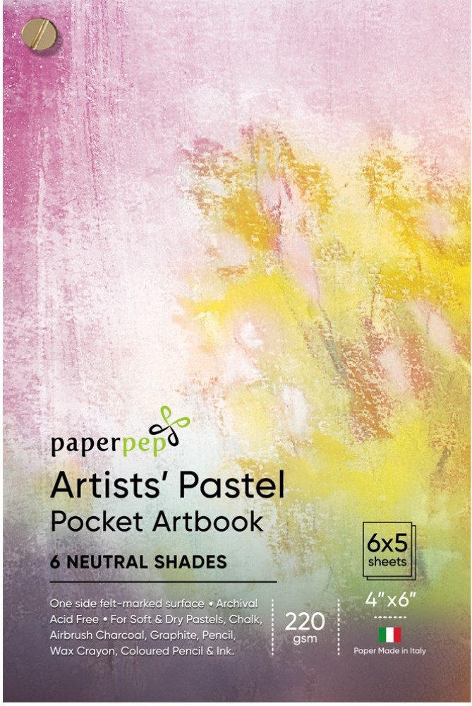 Paper Pep Artists' Pocket Art Book Plain 25 Sheets 4x6 300 gsm Watercolor  Paper - Watercolor Paper 