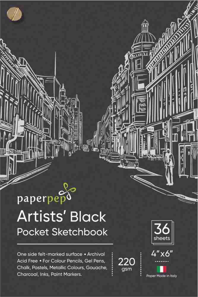 Paper Pep Artists' Pocket Art Book Plain 25 Sheets 4x6 300 gsm Watercolor  Paper - Watercolor Paper 