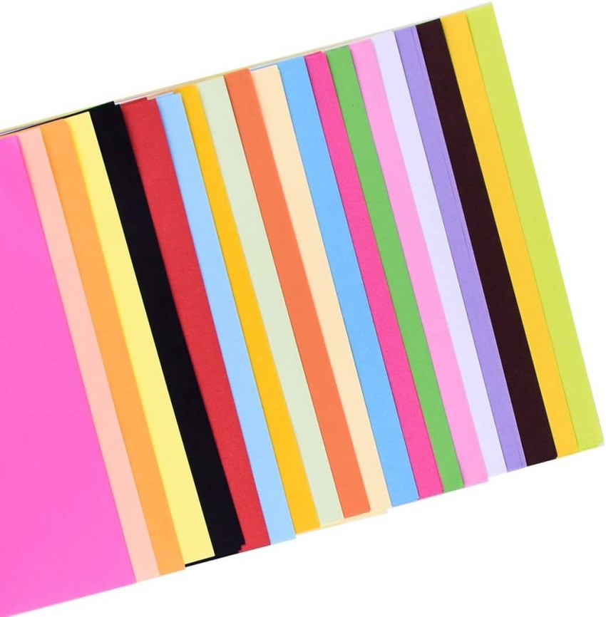 Buy KRASHTIC Color Paper For Art & Craft 15x15cm Size Set of 100