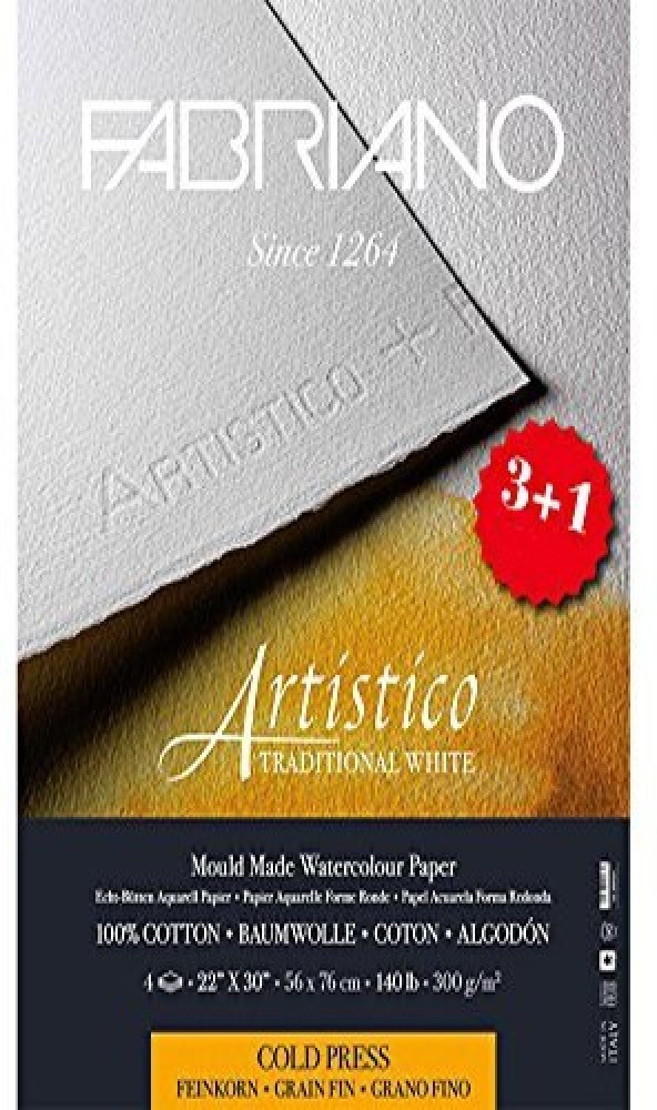 Fabriano : Artistico Paper Sheets : 22 x 30 in
