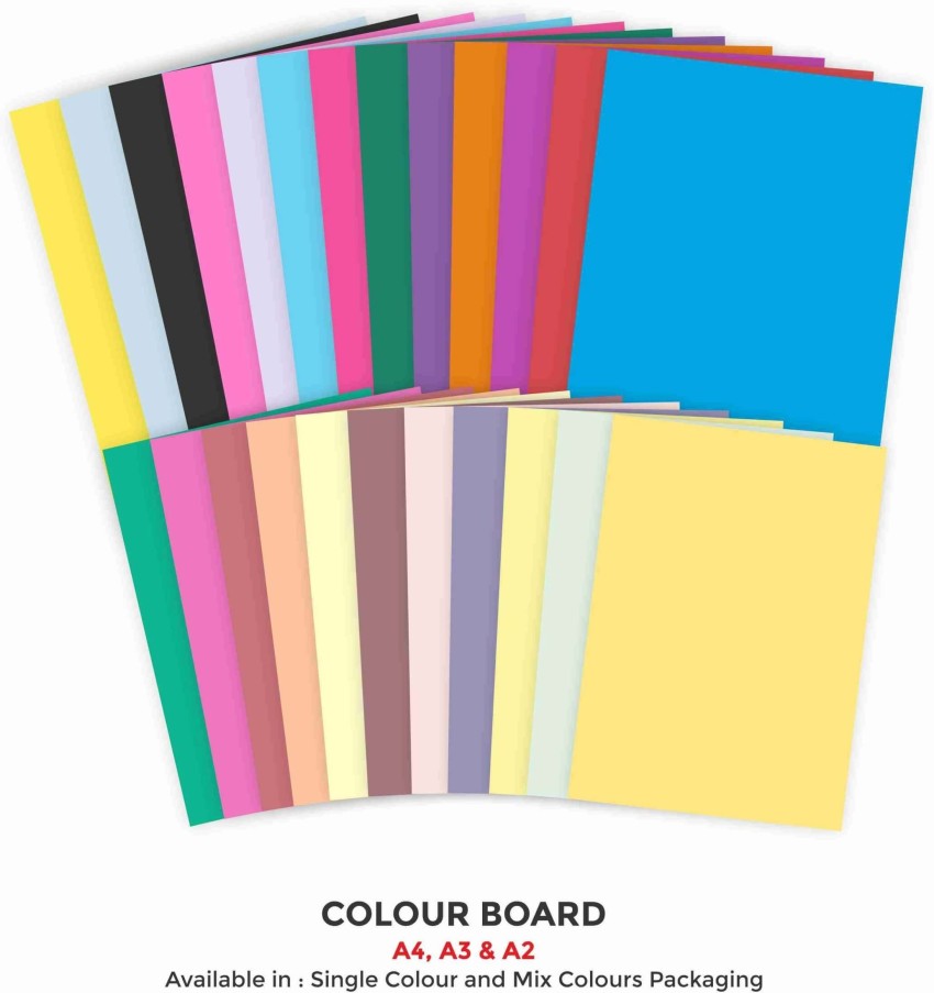 Eclet A4 RED COLOUR (20 Sheets)140 GSM Red A4 140 gsm  Coloured Paper - Coloured Paper