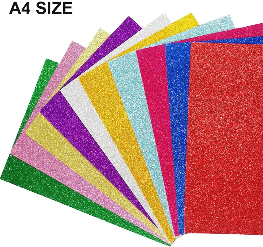  BVM GROUP A4-10 pcs Glitter Sheets (A4 Size) Art