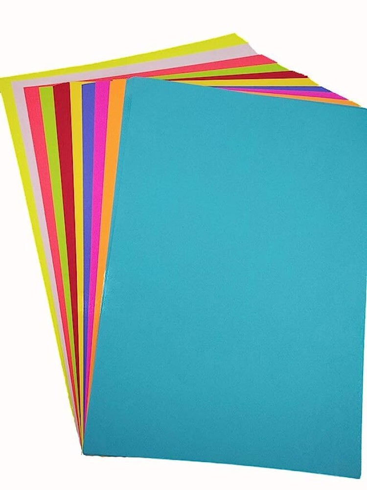 MAJESTIC BASKET Premium Quality Colour Pastel Sheet for  Project /Art & Craft Work With 5 Different Colour [5 Pack of 100 Sheets]  Unruled Both Side Colour A4 100 gsm Multipurpose Paper - Multipurpose Paper