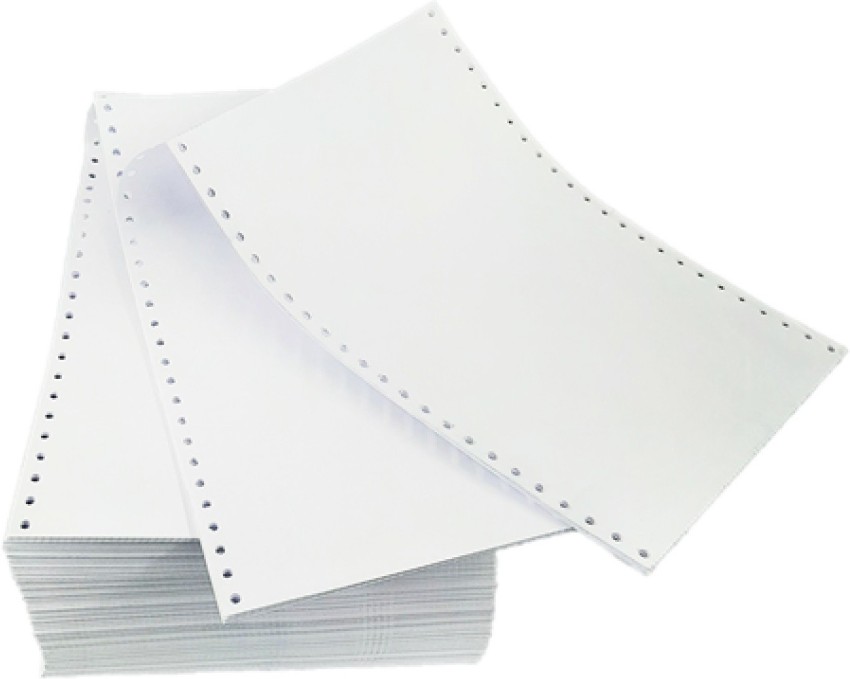 VijayaECart Dot Matrix Computer Printer Paper 8x12, 1 Part  3000 Sheets (8x12x1=12 Cut)) Unrule 8 x 12 Inch 70 gsm Printer Paper -  Printer Paper