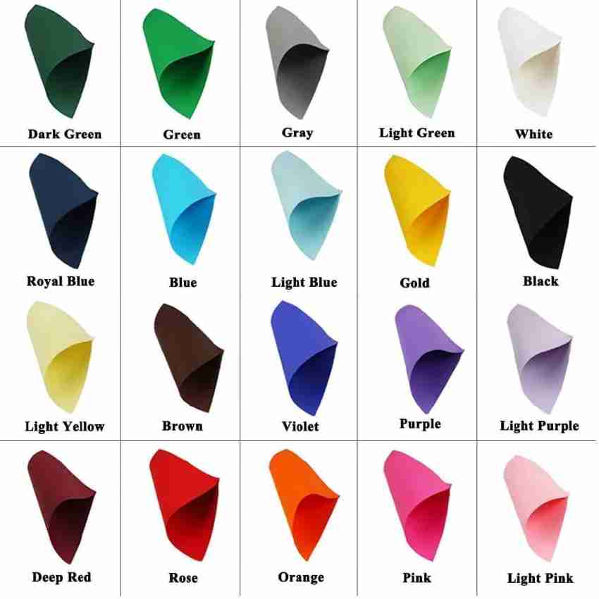 Eclet 100 pcs A4 Size Color Sheets (10 Sheets Each  