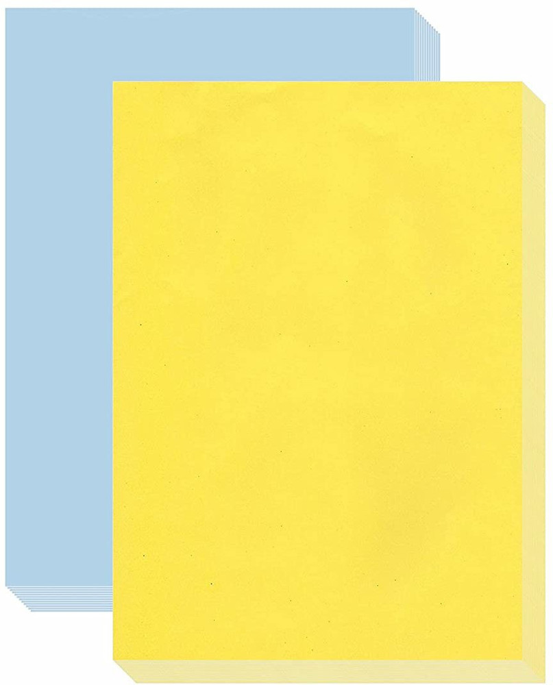 Flipkart ESCAPER Lemon Aqua Colour Paper A4 Size Bundle
