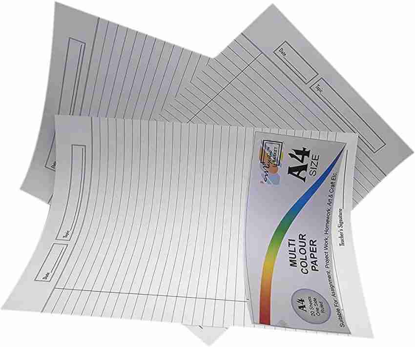 BVM GROUP 100 A4 Sheet ,Super Unruled A4 Multipurpose Paper  for Kids,School ,Collage,Office use - craft paper