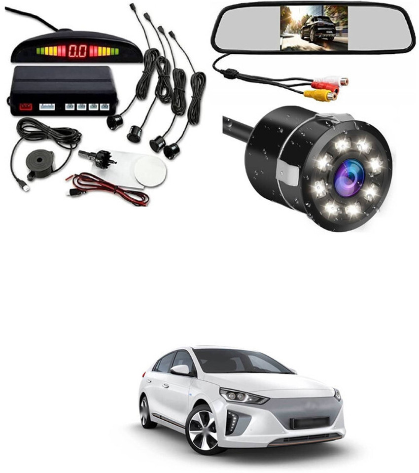 LOVMOTO Car Monitor with Reverse Parking Camera and Sensor For Io