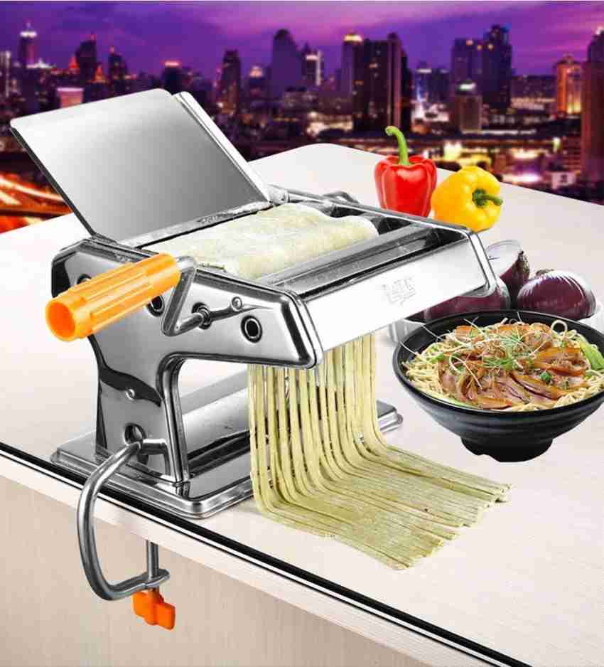 Pasta machine, chromed steel