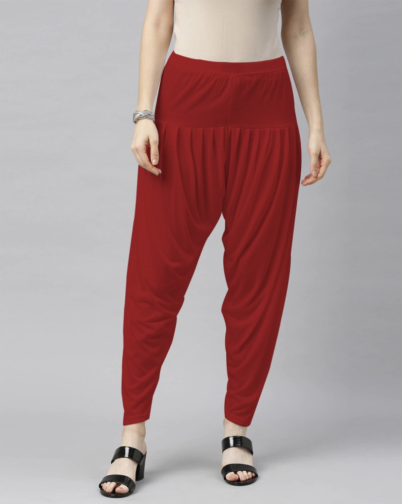 Womens Red Solid Basic Sweatpants XXL 