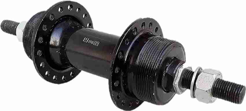 Double threaded shop bicycle hub