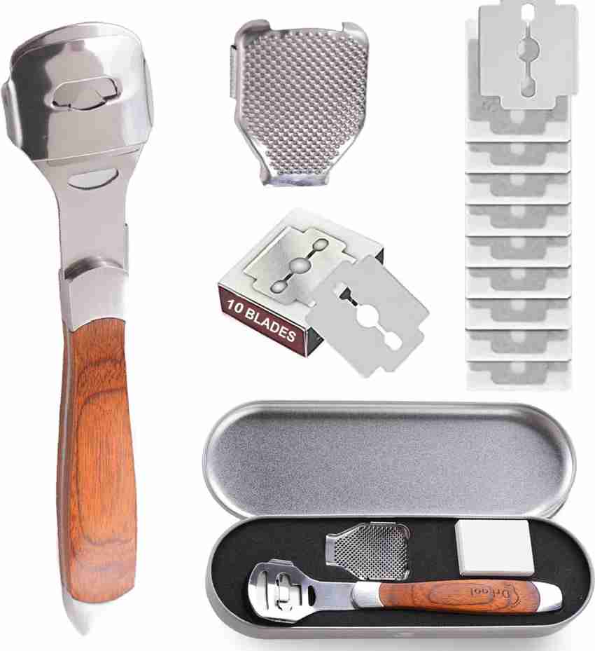 Dr Foot Pedicure Callus Remover Corn Shaver, Hard Dead Skin Wooden Handle  with 10 Blades - Price in India, Buy Dr Foot Pedicure Callus Remover Corn  Shaver, Hard Dead Skin Wooden Handle