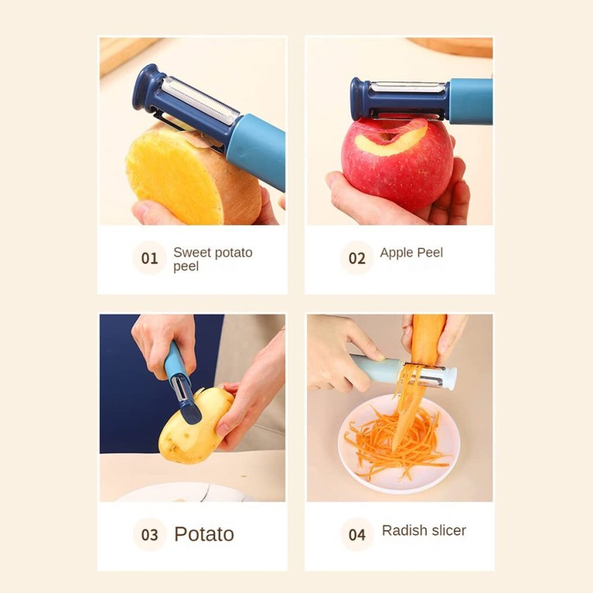 Fruit Vegetable Peeler Creative Zinc Alloy Serrated Peeler Potato