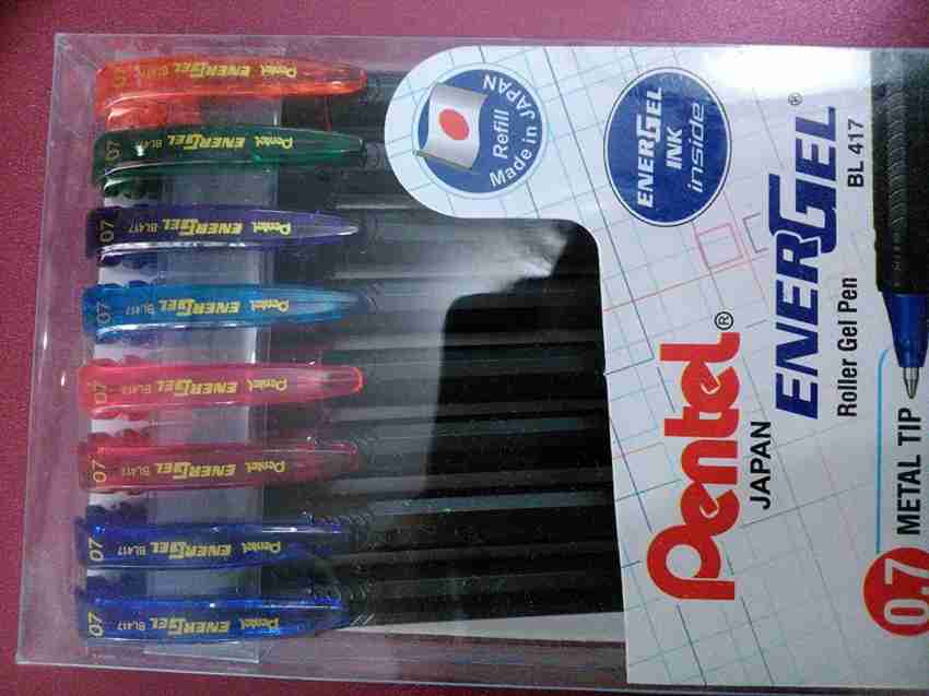 Pentel BL 417 Energel 0.7mm Roller Gel Pen – Blue –  –  Colourful Stationery Sellers