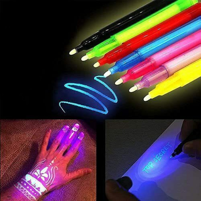 Ultraviolet light and highlighter pens