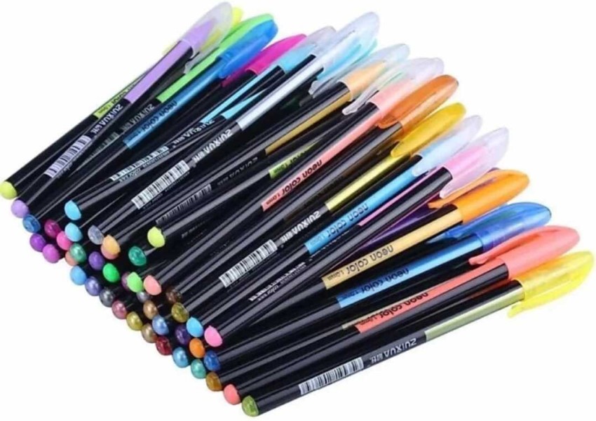 Levin neon Gel Pens Set 12 Color Gel Pens,Highlighter, Neon Pens Set Good  Gift For Coloring Kids Sketching Painting Drawing (Highlighter gel pen) Gel  Pen - Buy Levin neon Gel Pens Set